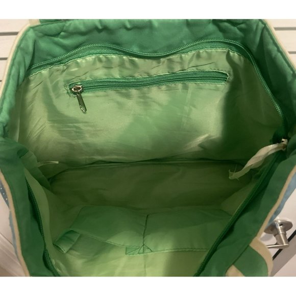 WILLABEE AND WARD TOTE/PURSE MARCH Quilt Sequin Rainbow Clover Sheep Flowers - Picture 11 of 12